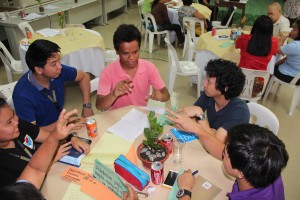 Participants share experiences in relief operations in the aftermath of TS Yolanda.