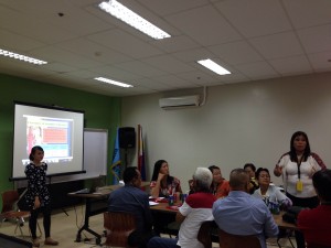 Donnalyn Balaoro, Supply Side Assessment (SSA) Focal listens to one of the participants as she expresses her concerns in the pressing gaps in education. 