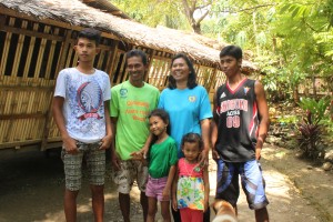 The Serna family is gleeful for winning the Search for Huwarang Pantawid Pamilya in the provincial level. 